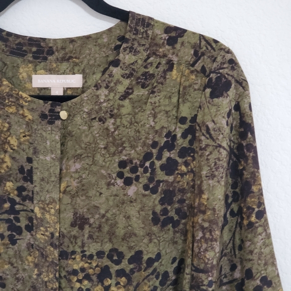 BANANA REPUBLIC graphic static print 100% Silk sz.4 - Picture 9 of 9